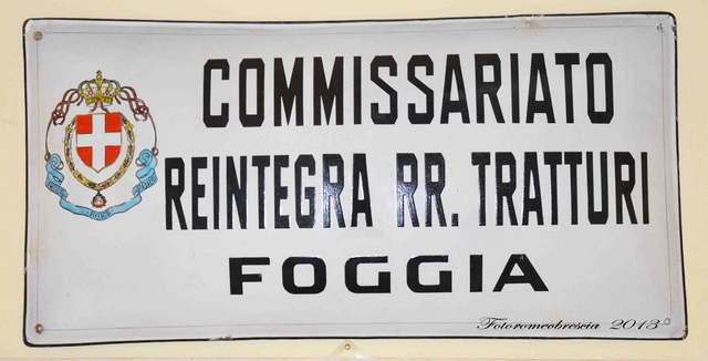 Targa Ufficio Tratturi