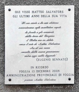 Targa Matteo Salvatore