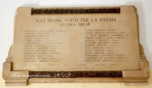 Lapide Caduti 1 guerra - Industriale -