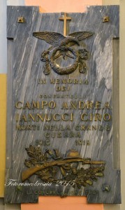 Lapide Caduti della grande guerra Chiesa di San Giuseppe