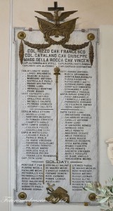 Lapide Caduti ! guerra - Chiesa delle Croci 1