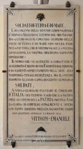 Epigrafe Vittorio Emanuele