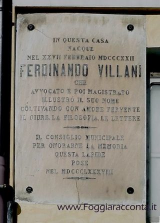 Lapide Ferdinando Villani
