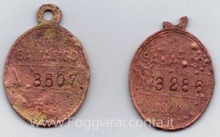 Medagliette Baliatico 2